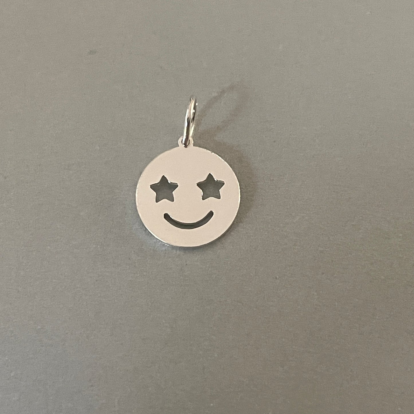 Ciondolo Smiley in oro laminato o argento sterling 925