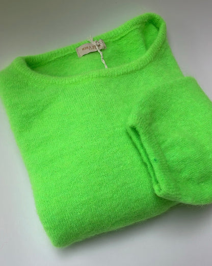 Trui groen Mohair/Alpaca