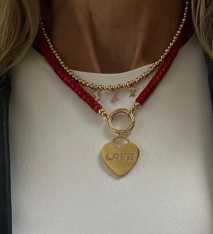 Pendant heart zirconia stones