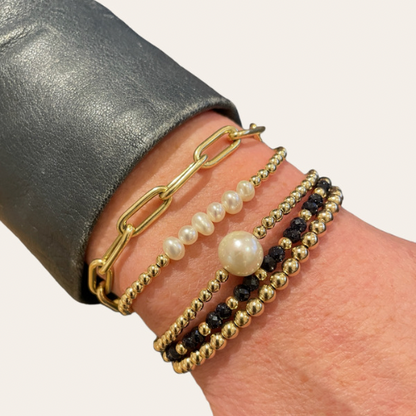 Armband Palline 3 of 4mm Gold Filled