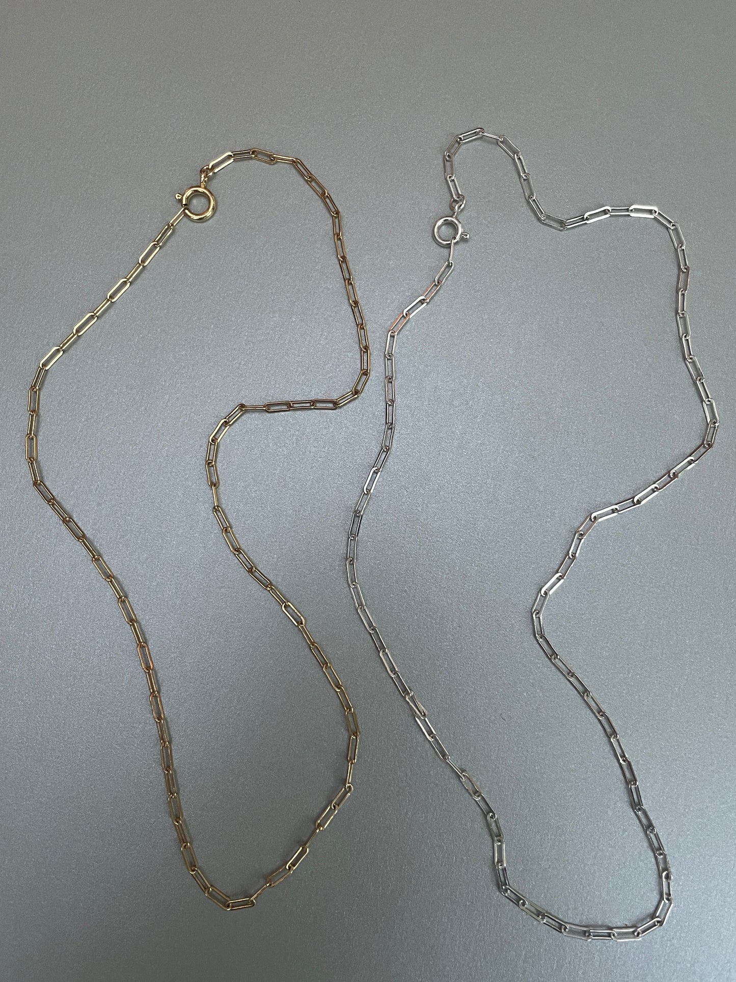 Paperclip chain mini (gold filled & 925 sterling zilver)
