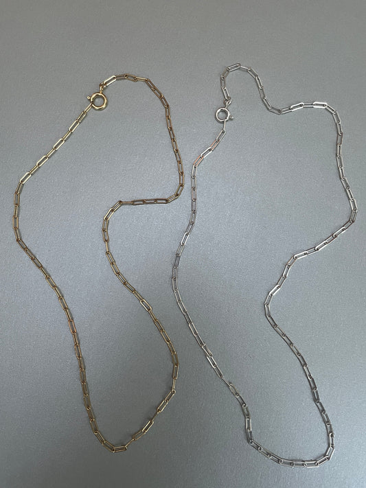 Paperclip chain mini (gold filled & 925 sterling zilver)