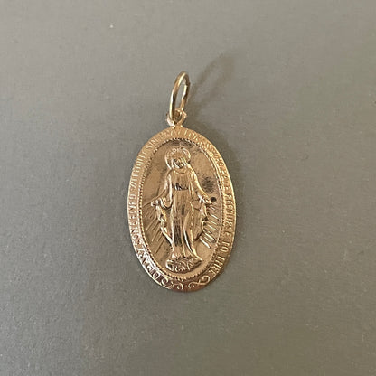 Hanger Maria ovaal gold filled of 925 sterling zilver