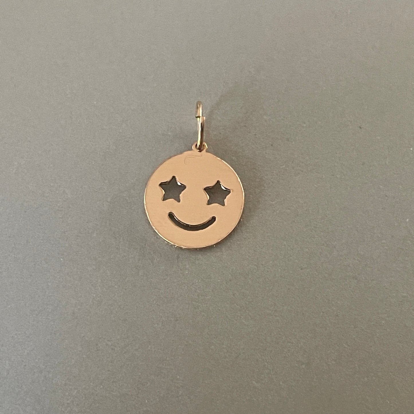 Ciondolo Smiley in oro laminato o argento sterling 925