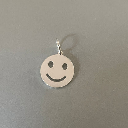 Ciondolo Smiley in oro laminato o argento sterling 925