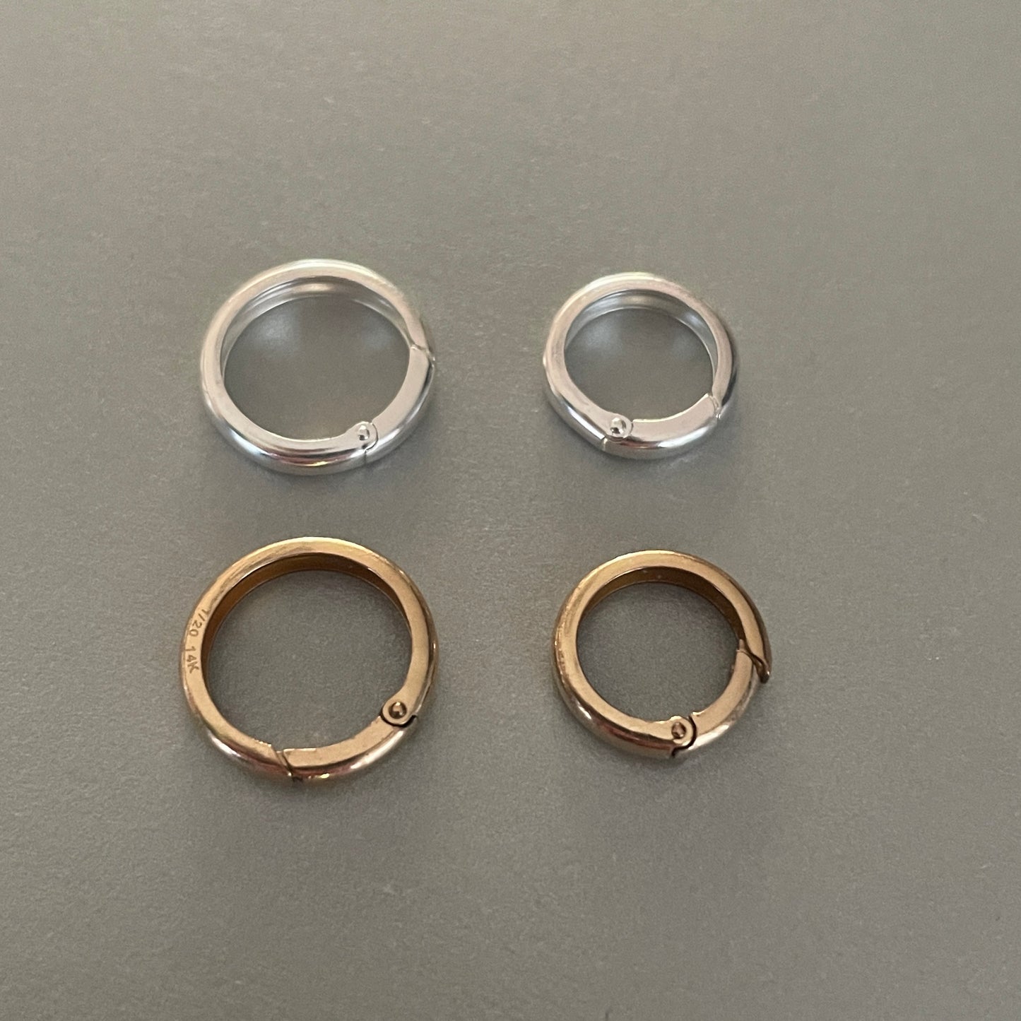 Ronde connector gold filled of 925 sterling zilver