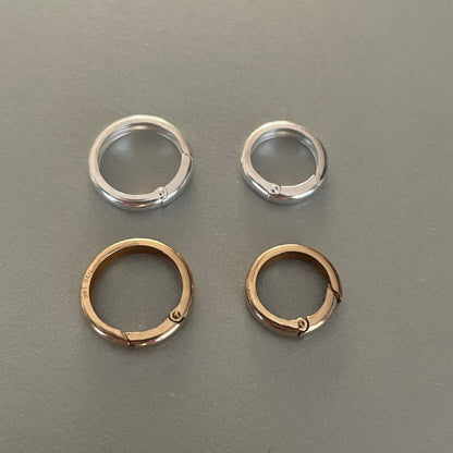 Ronde connector gold filled of 925 sterling zilver