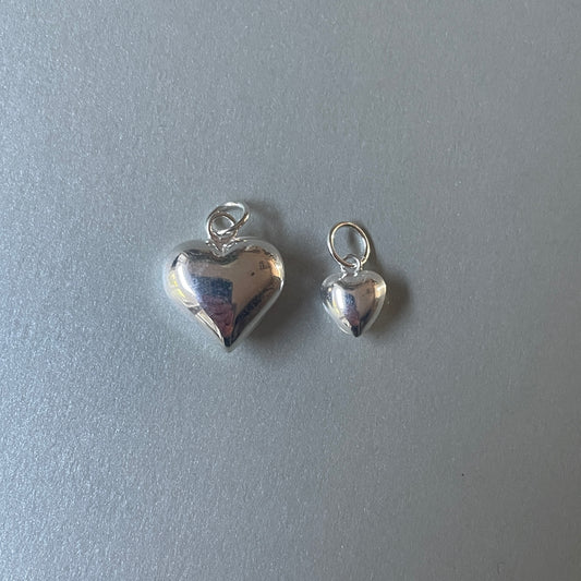 Hanger bol hart zilver