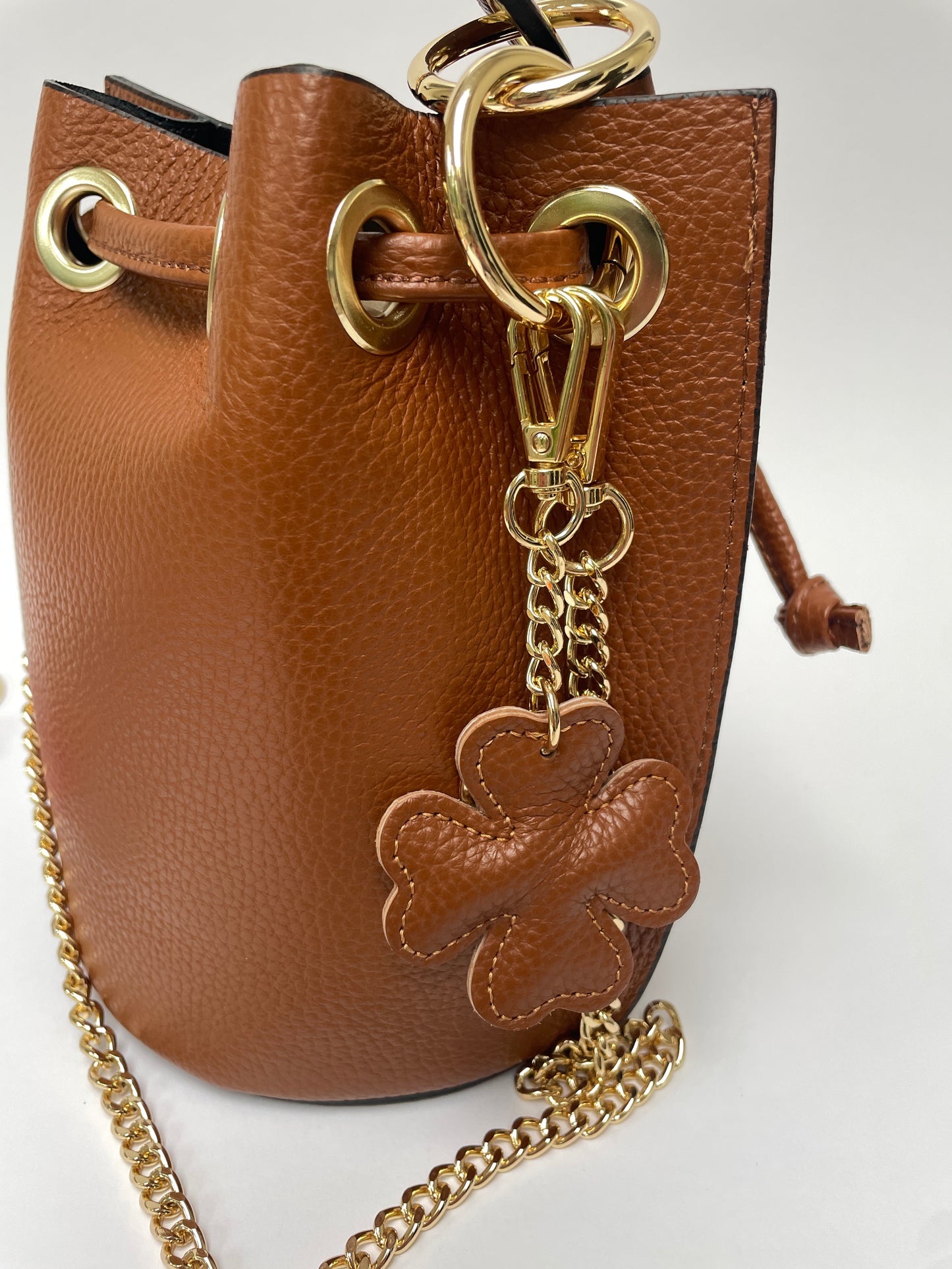 Key/bag pendant four-leaf clover