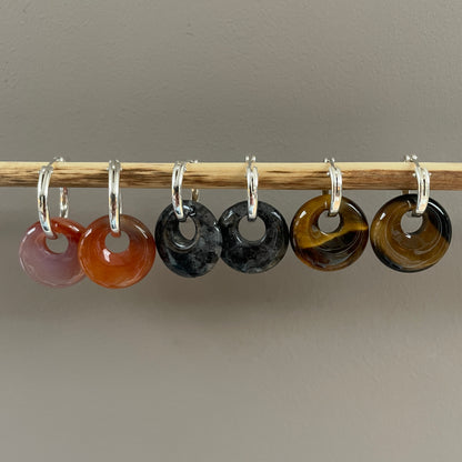 Hanger donut edelsteen