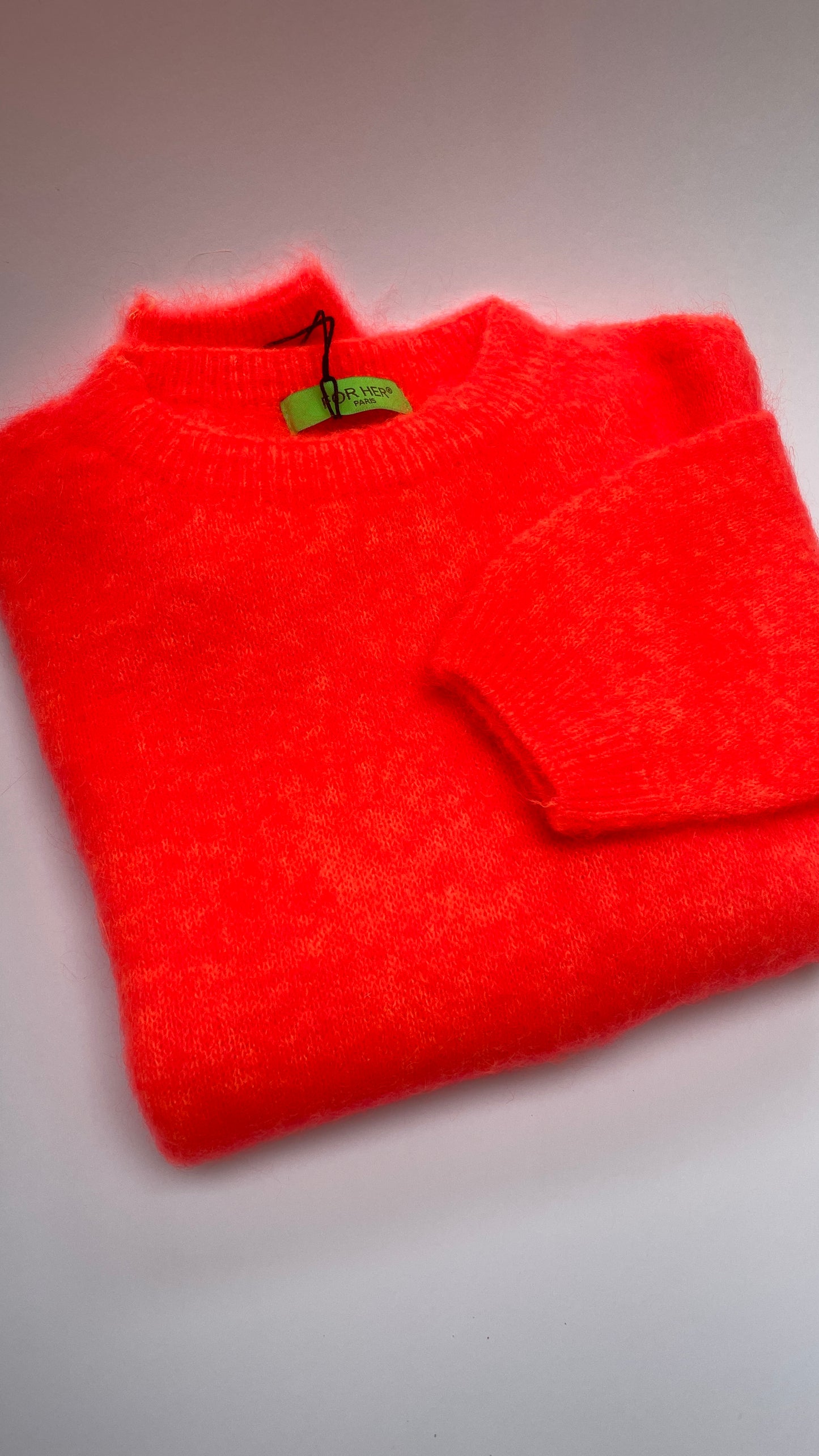 Trui oranje Mohair