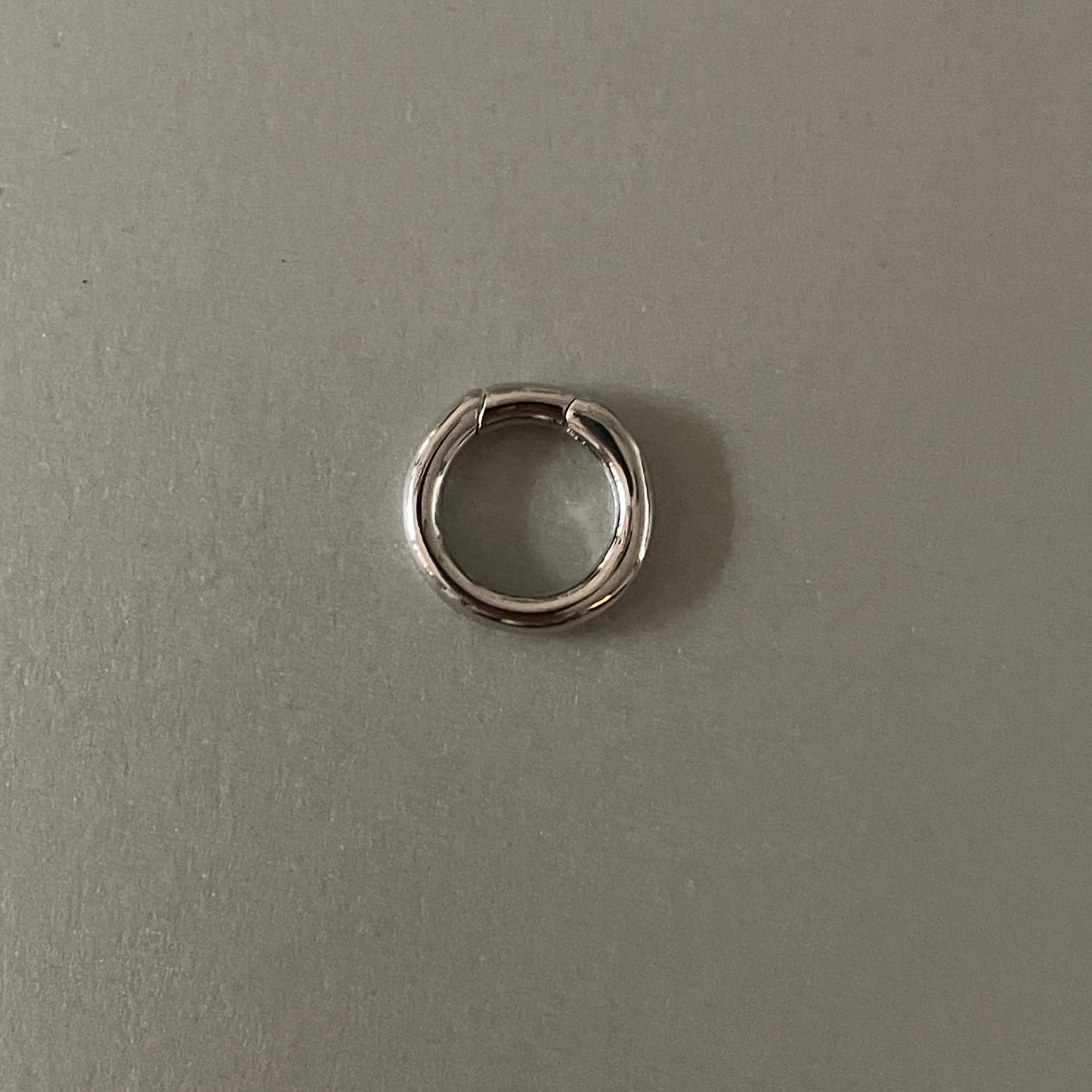 Ronde connector zilver (stainless steel)
