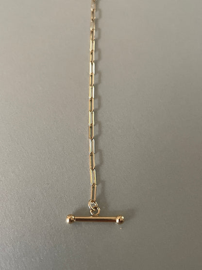 Ketting paperclip/bar