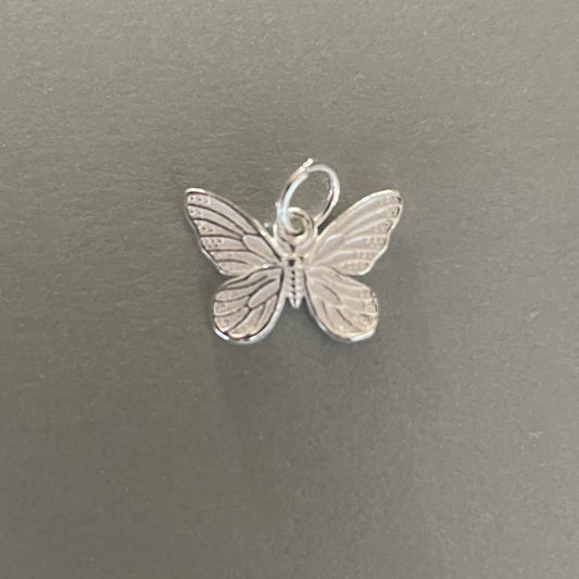 Hanger vlinder zilver