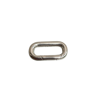 Langwerpige connector zilver